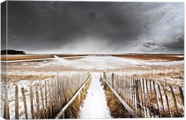 Winter Storm over Holkham Canvas Print by Paul Macro