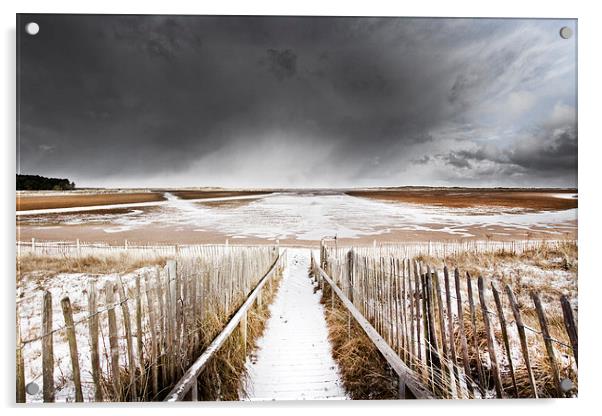 Winter Storm over Holkham Acrylic by Paul Macro