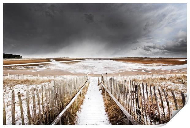 Winter Storm over Holkham Print by Paul Macro