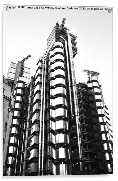 LLoyds Building, London Acrylic by Graham Custance