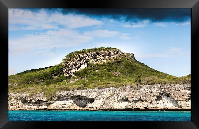West of Curacao Framed Print by Gail Johnson