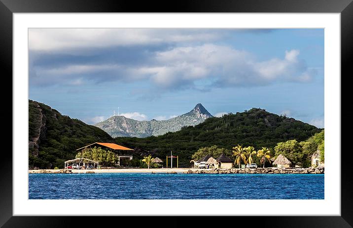 West of Curacao Framed Mounted Print by Gail Johnson