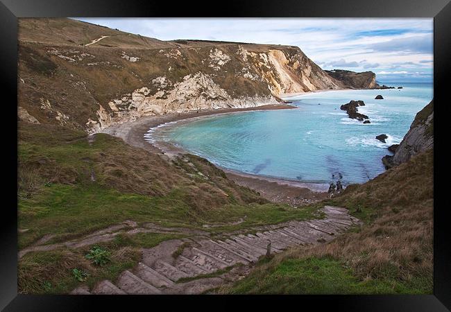 Durdle Door Framed Print by Graham Custance