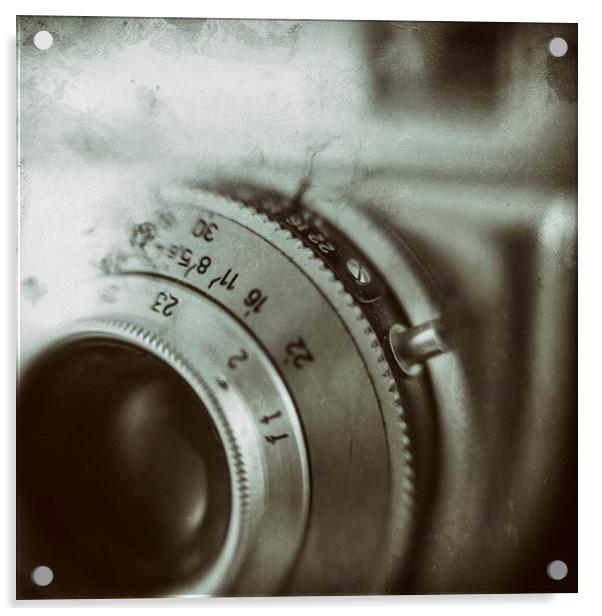 Vintage Camera Acrylic by Malcolm Smith