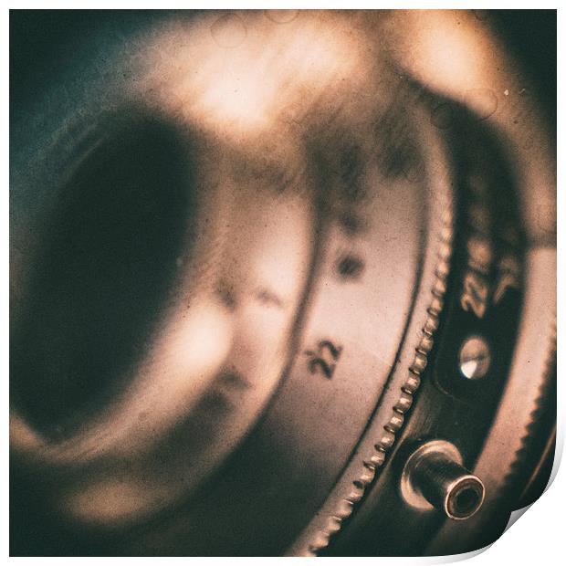 Vintage camera macro Print by Malcolm Smith