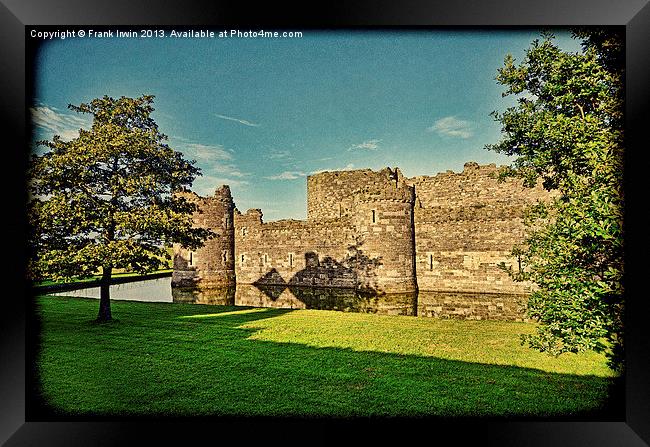 Beaumaris Castle, grunged effect Framed Print by Frank Irwin