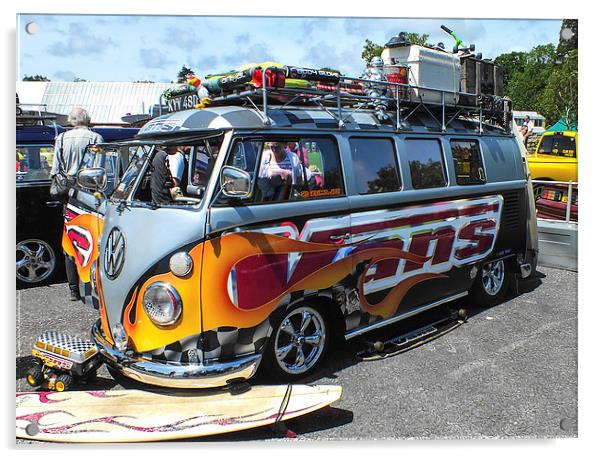 volkswagon camper Acrylic by nick wastie