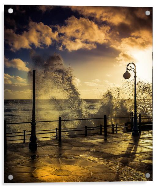 A light Splash.... Acrylic by Ian Johnston  LRPS