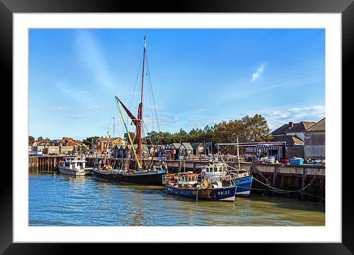 Whistable Harbour Framed Mounted Print by Lucy Pinkstone