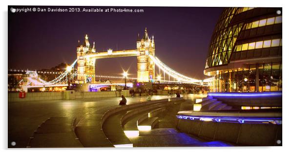 Tower Bridge London Acrylic by Dan Davidson