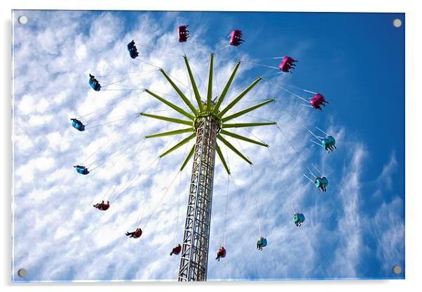 High rise fun ride Acrylic by Paul Nicholas