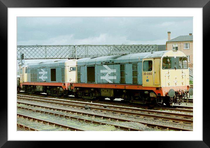 Class 20 Diesel Locomotives Framed Mounted Print by Edward Denyer