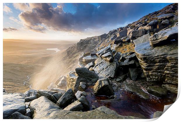 Kinder Downfall Sunset Print by James Grant