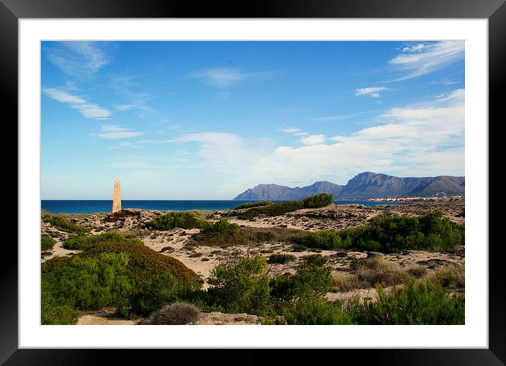 December in Mallorca Spain Framed Mounted Print by Peter F Hunt