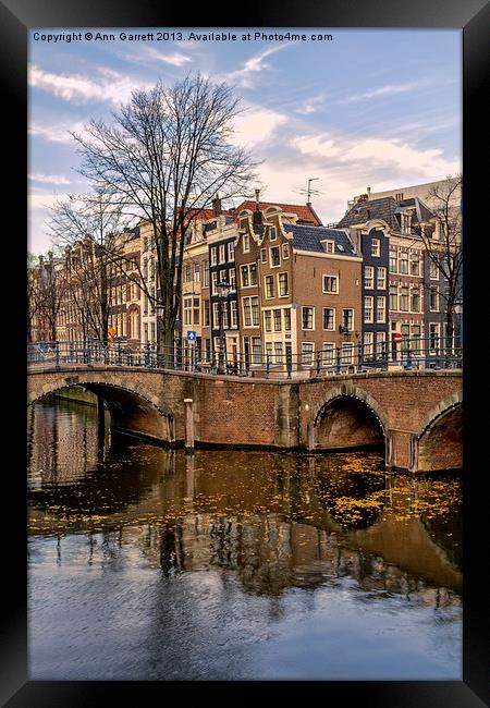 Amsterdam Corner Framed Print by Ann Garrett
