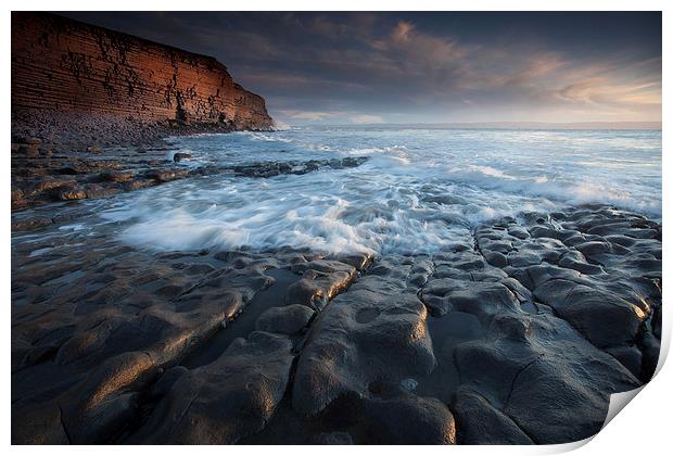 Nash Point South Wales Print by Leighton Collins