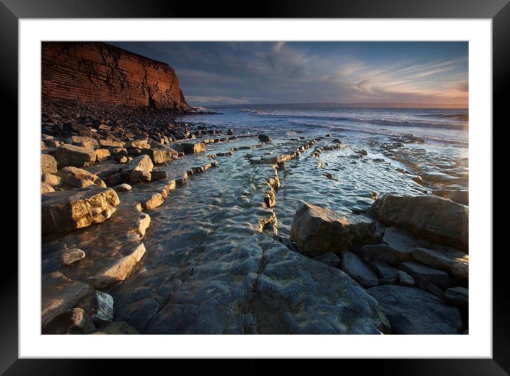 Nash Point S. Wales Framed Mounted Print by Leighton Collins