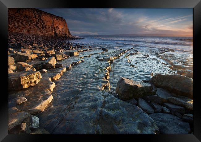 Nash Point S. Wales Framed Print by Leighton Collins