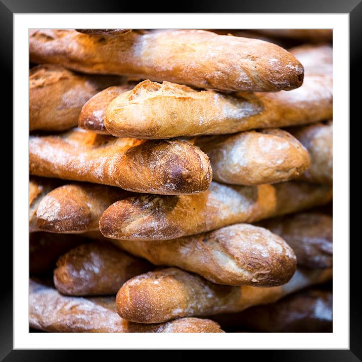 French Bread Framed Mounted Print by Martin Patten
