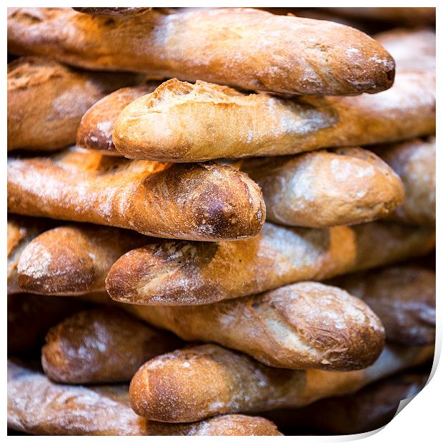 French Bread Print by Martin Patten