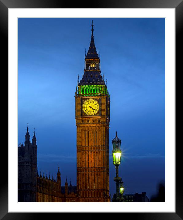 Big Ben Framed Mounted Print by Victor Burnside