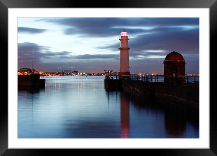 Newhaven harbour Framed Mounted Print by Lara Vischi