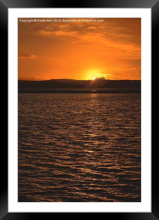 West Kirby (Wirral) Sunset Framed Mounted Print by Frank Irwin