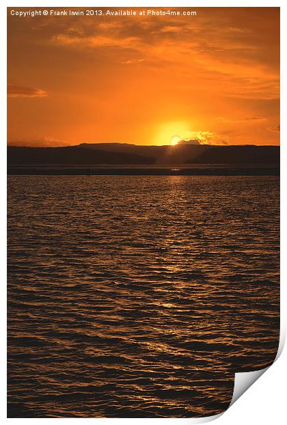 West Kirby (Wirral) Sunset Print by Frank Irwin