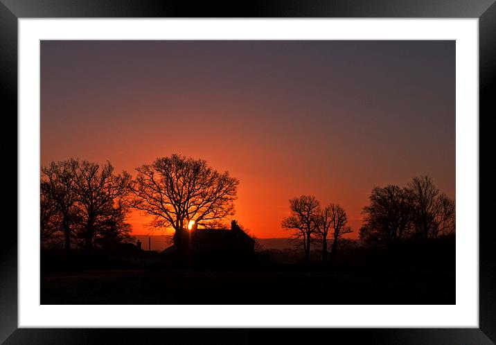 Morning Breaking Framed Mounted Print by Dawn Cox