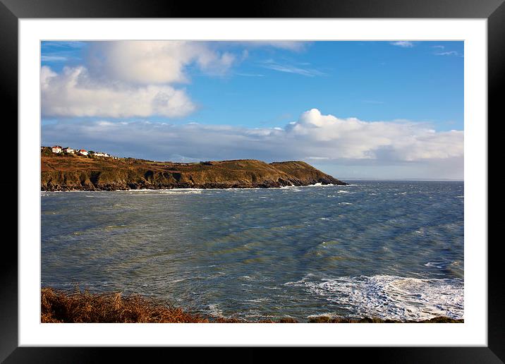 Langland Bay Gower Framed Mounted Print by Paul Nicholas