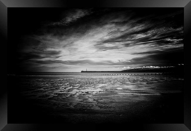 Aberdeen Beach Framed Print by Vicky Mitchell