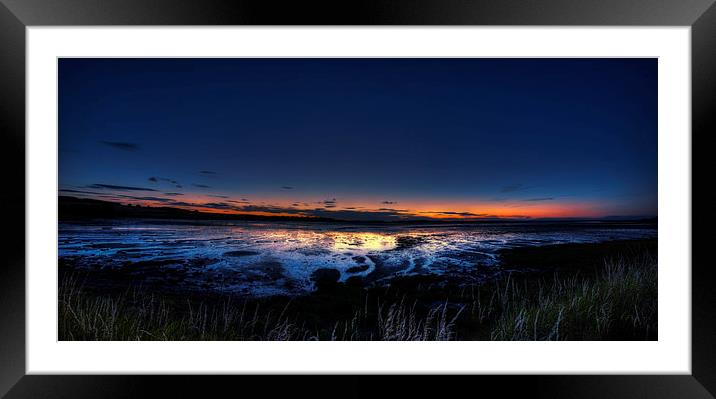 Sunset near Bamburgh Framed Mounted Print by Nigel Bangert