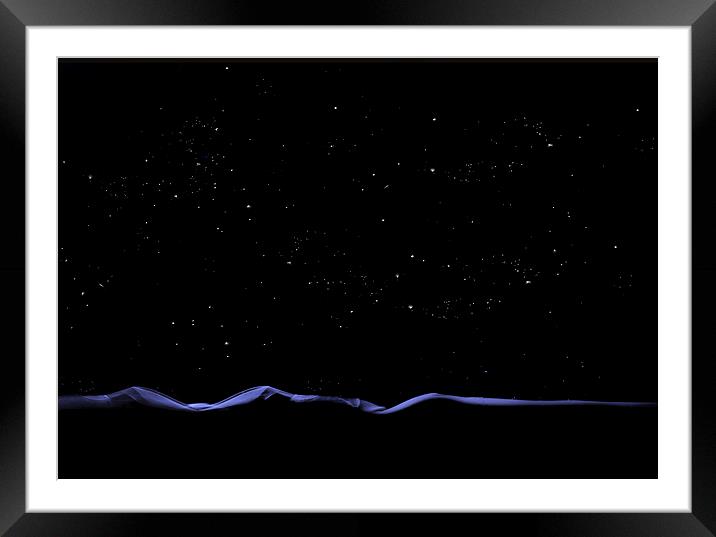 Night Sky Framed Mounted Print by David Brennan