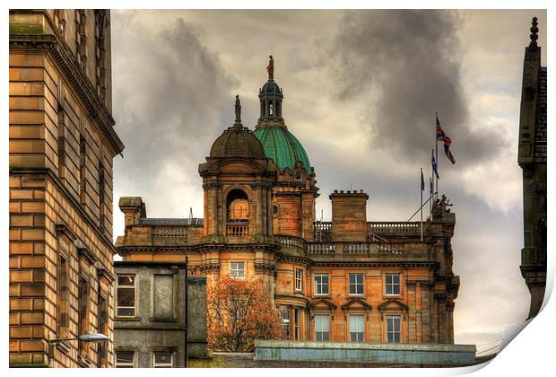 Bank of Scotland Print by Tom Gomez