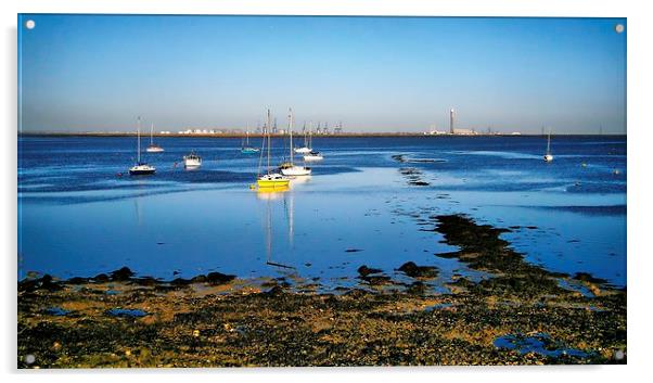 Lower Halstow, Medway, Yachts Acrylic by Robert Cane