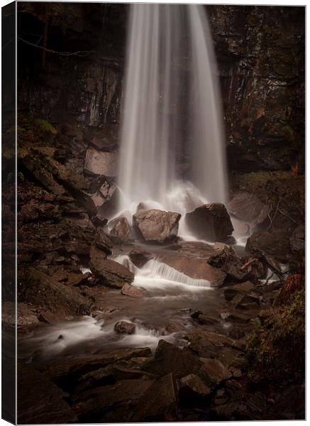 Melincourt falls Resolven Canvas Print by Leighton Collins