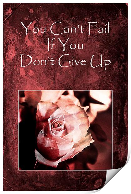 Dont Give Up Print by Randi Grace Nilsberg