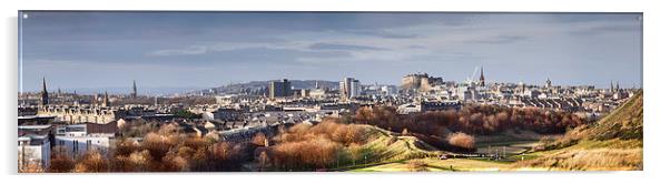 Edinburgh Cityscape Acrylic by Keith Thorburn EFIAP/b