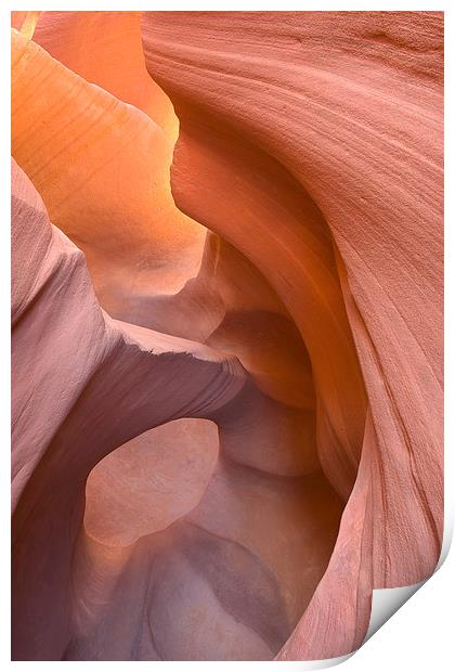 Peek-a-Boo Slot Canyon, Escalante, Utah Print by David Roossien