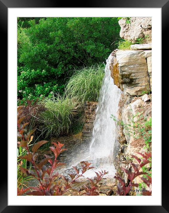 The Waterfall Framed Mounted Print by Pics by Jody Adams
