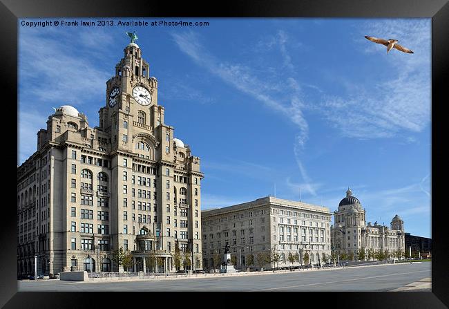 Liverpools Three Graces Framed Print by Frank Irwin
