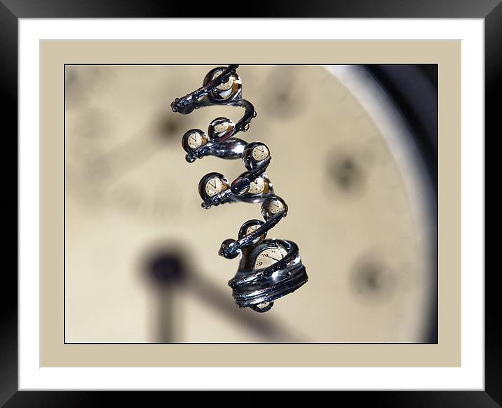 SPIRAL TIME Framed Mounted Print by Jovan Miric