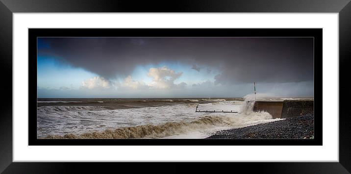 Storm Aberaeron Framed Mounted Print by Andrew chittock