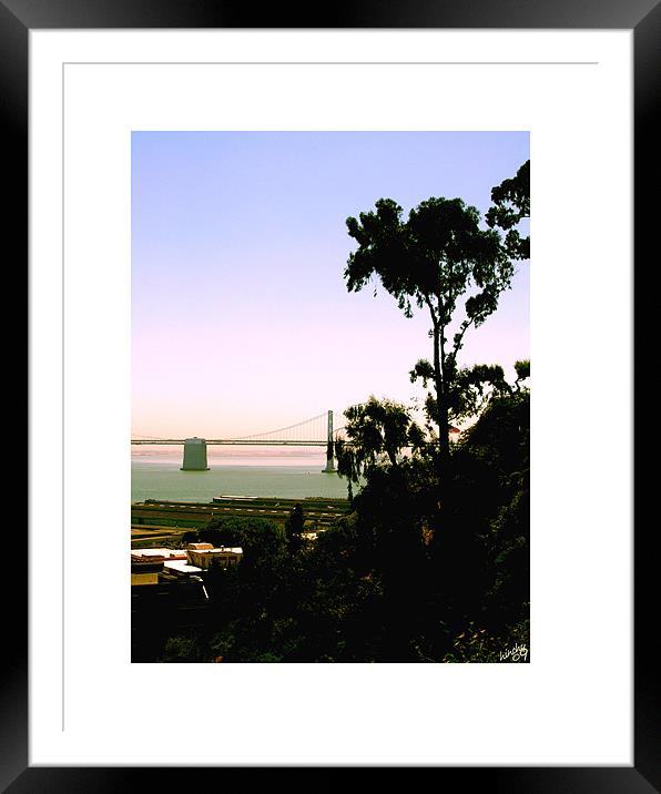 Sunset over San Francisco Framed Mounted Print by Paul Hinchcliffe