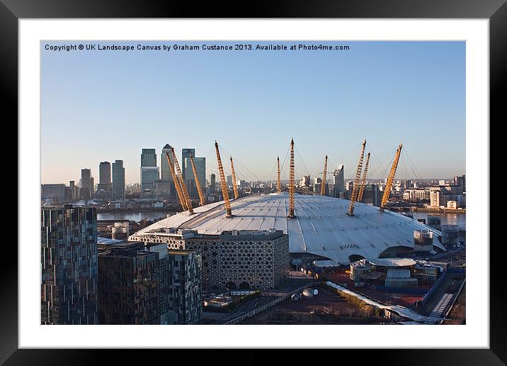London Docklands Skyline Framed Mounted Print by Graham Custance