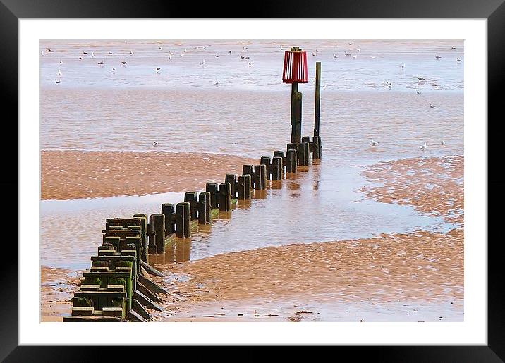 Cleethorpes Beach IN Autumn Framed Mounted Print by philip milner