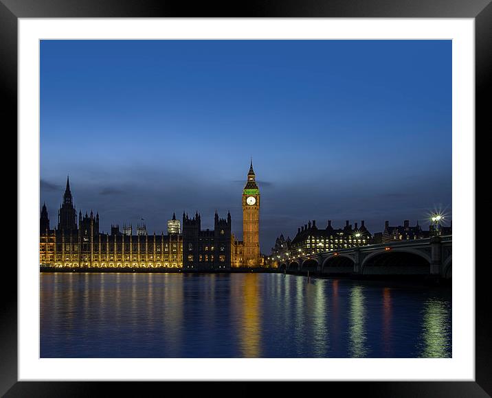 Big Ben Framed Mounted Print by Victor Burnside