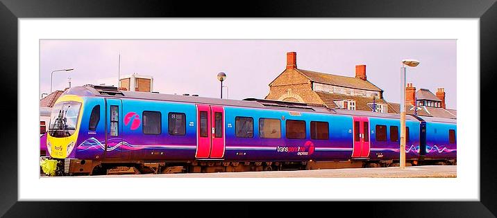 The Train Now Standing Framed Mounted Print by philip milner