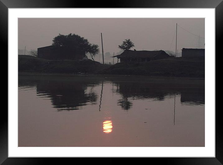 Sun- Rise..... Framed Mounted Print by Bhagwat Tavri