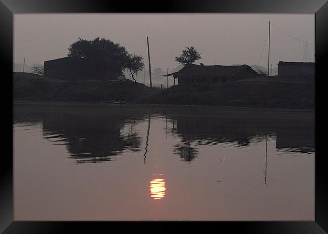 Sun- Rise..... Framed Print by Bhagwat Tavri